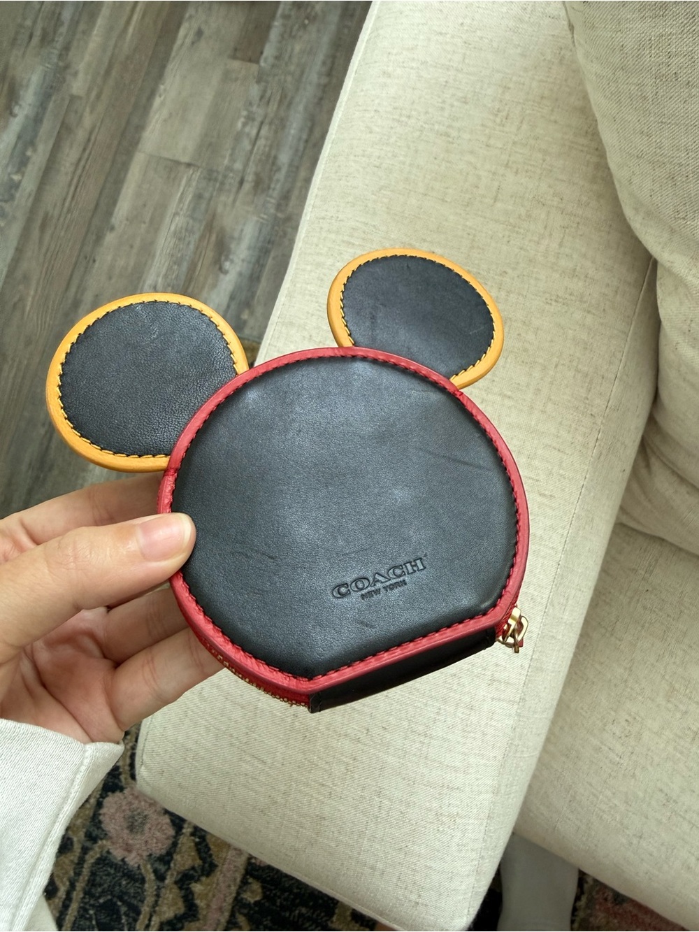 Coach Disney Mickey Mouse X Keith Haring Coin Case - Picture 5 of 10
